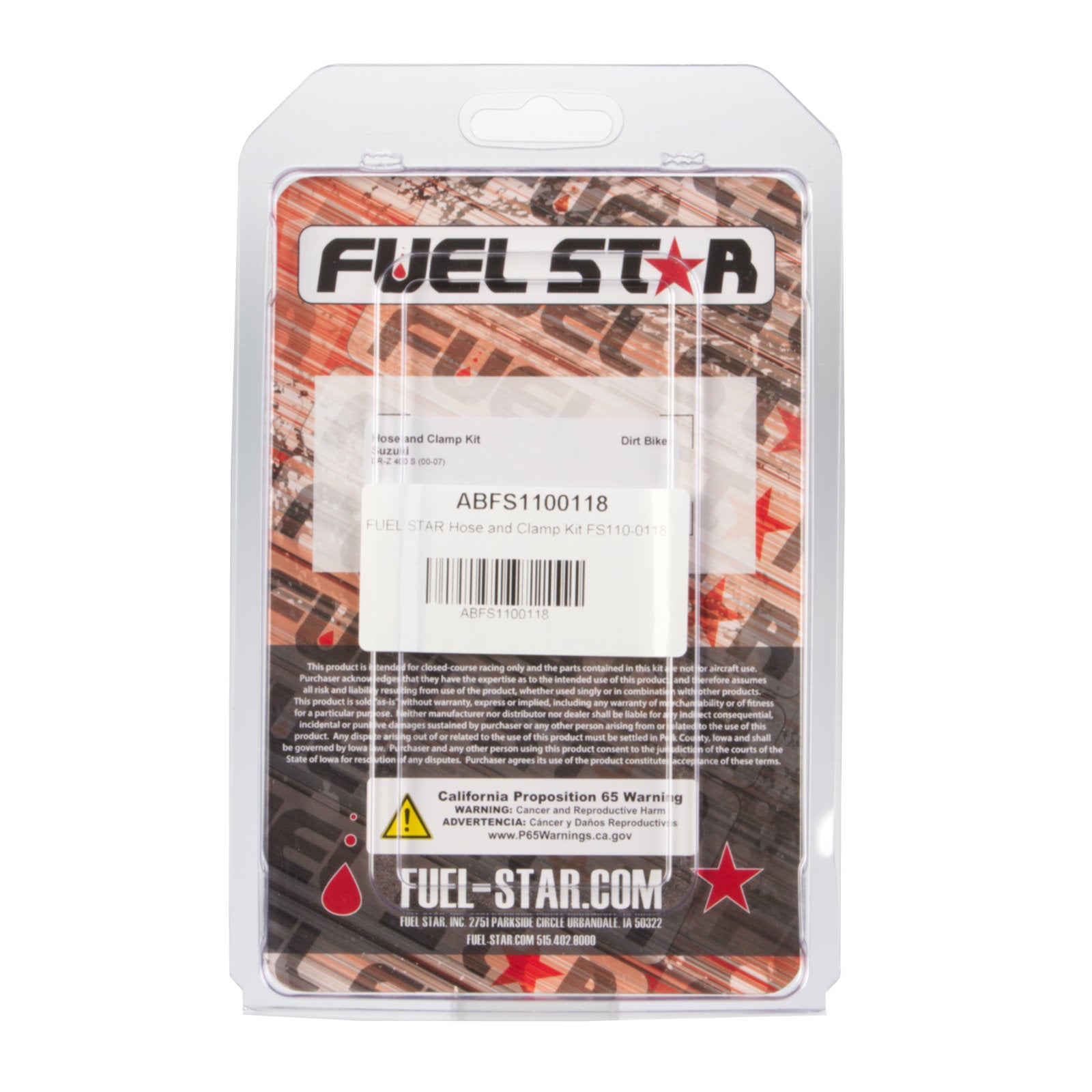 New ALL BALLS Racing Fuel Hose Clamp Kit #ABFS1100118