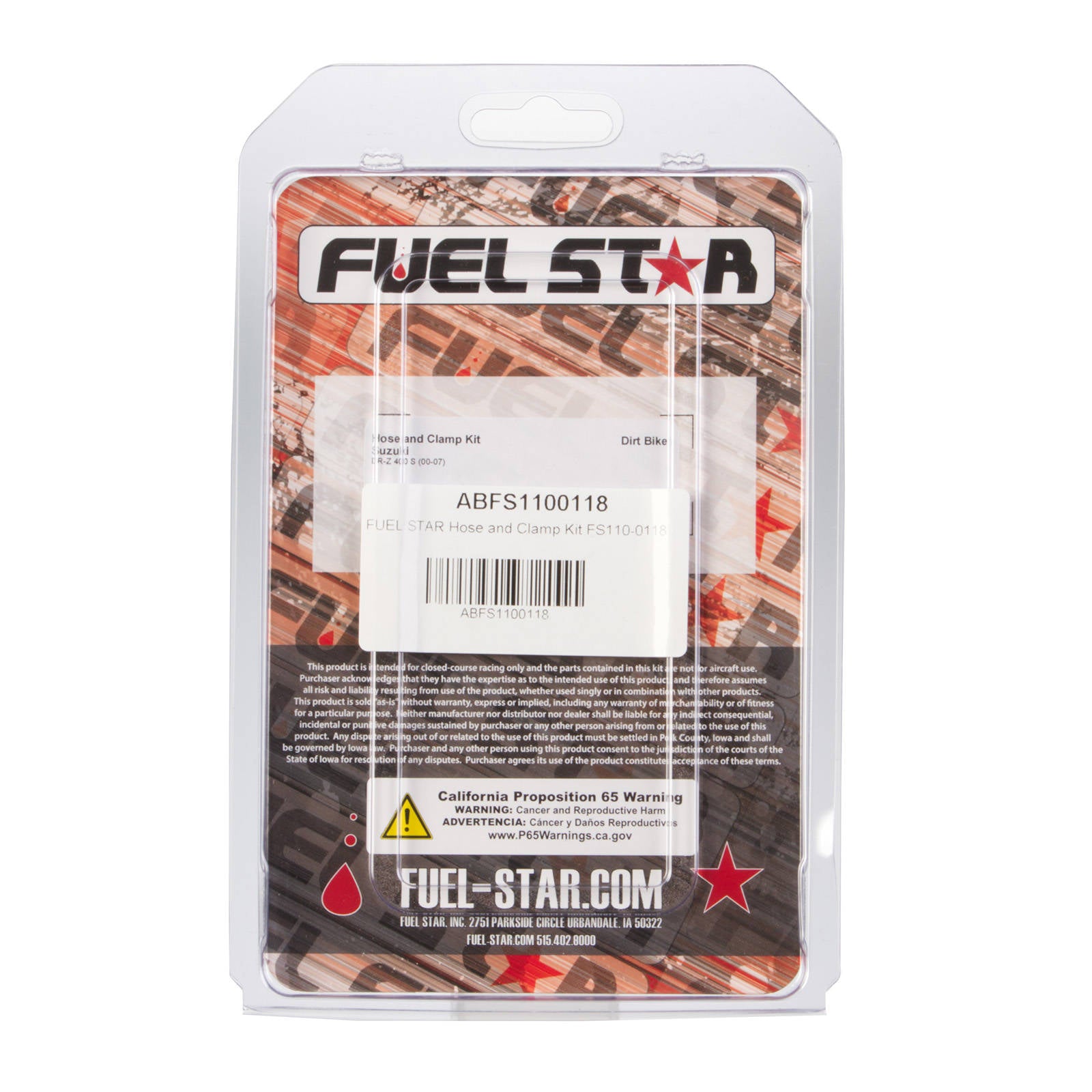 New ALL BALLS Racing Fuel Hose Clamp Kit #ABFS1100118