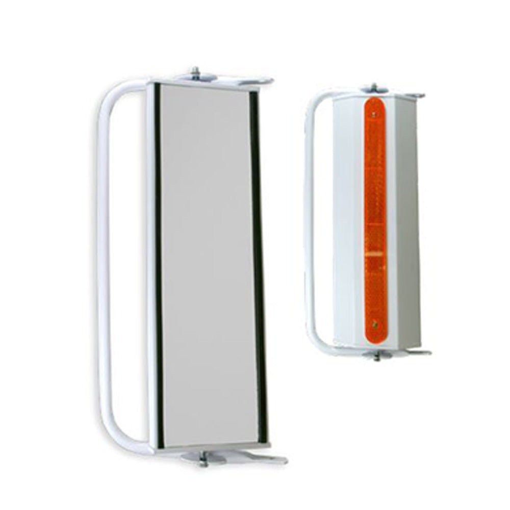 New GEAR-X West Coaster Universal White Mirror Head 457 x 152mm B1606H