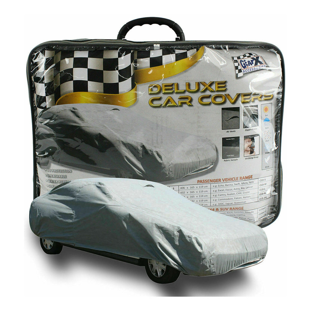 New GEAR-X Soft Cotton Lining and Water Repellent Car Cover - Medium CCD-M