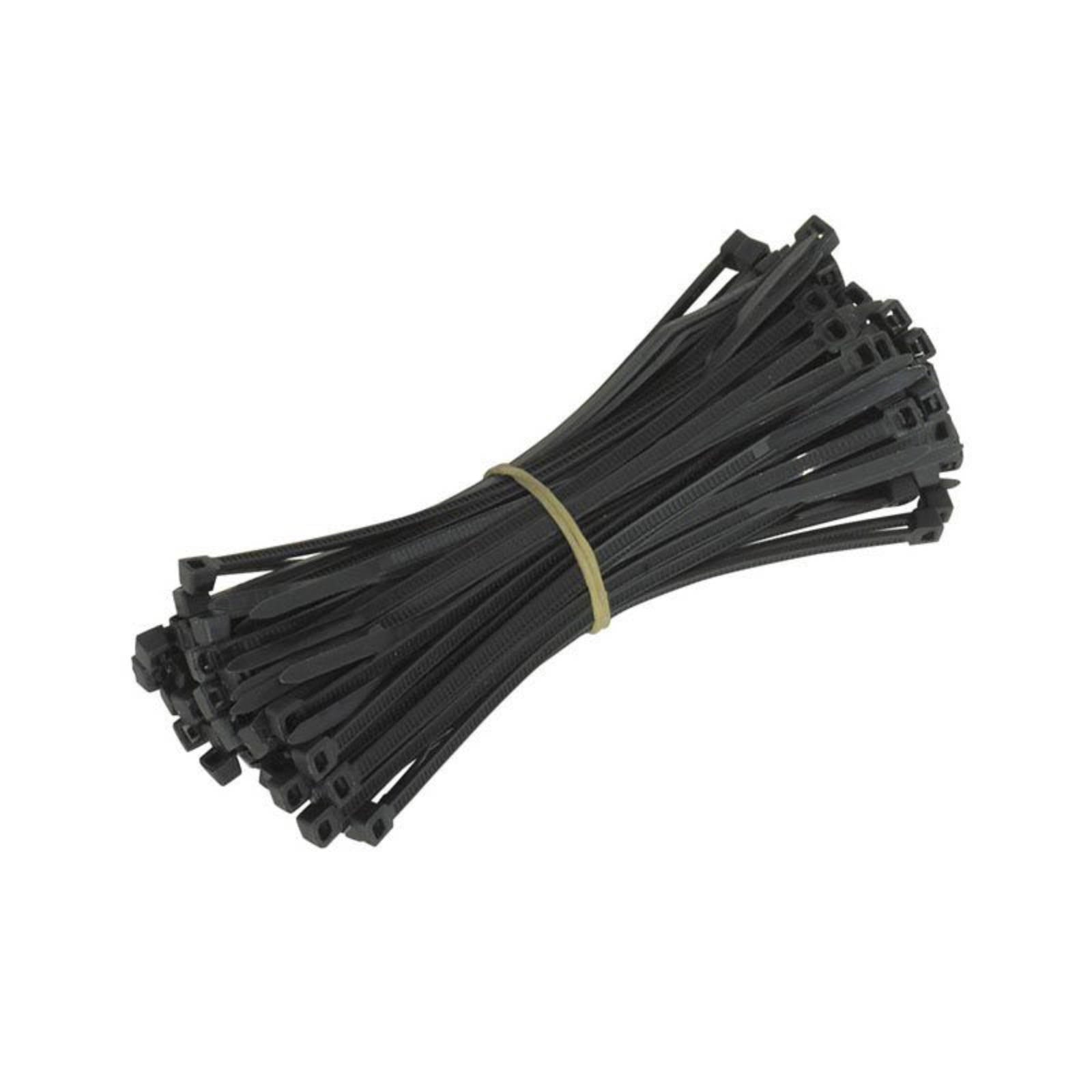 New WHITES Cable Ties 250 x 3.6mm (100/Bag) White #CT250W