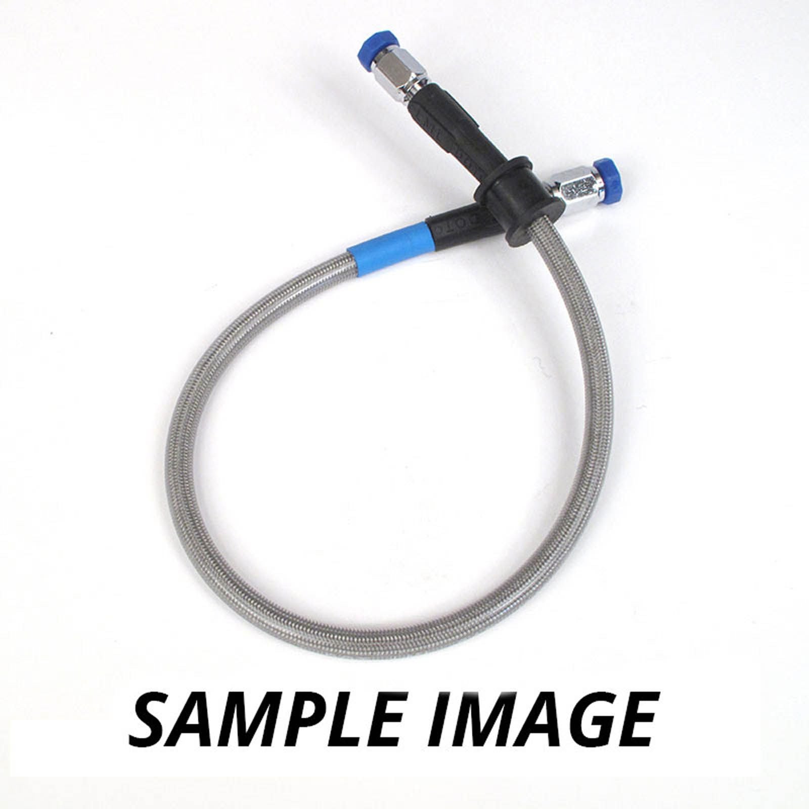 New WHITES Premade Brake Line - 850mm - Chrome #DBL850CC