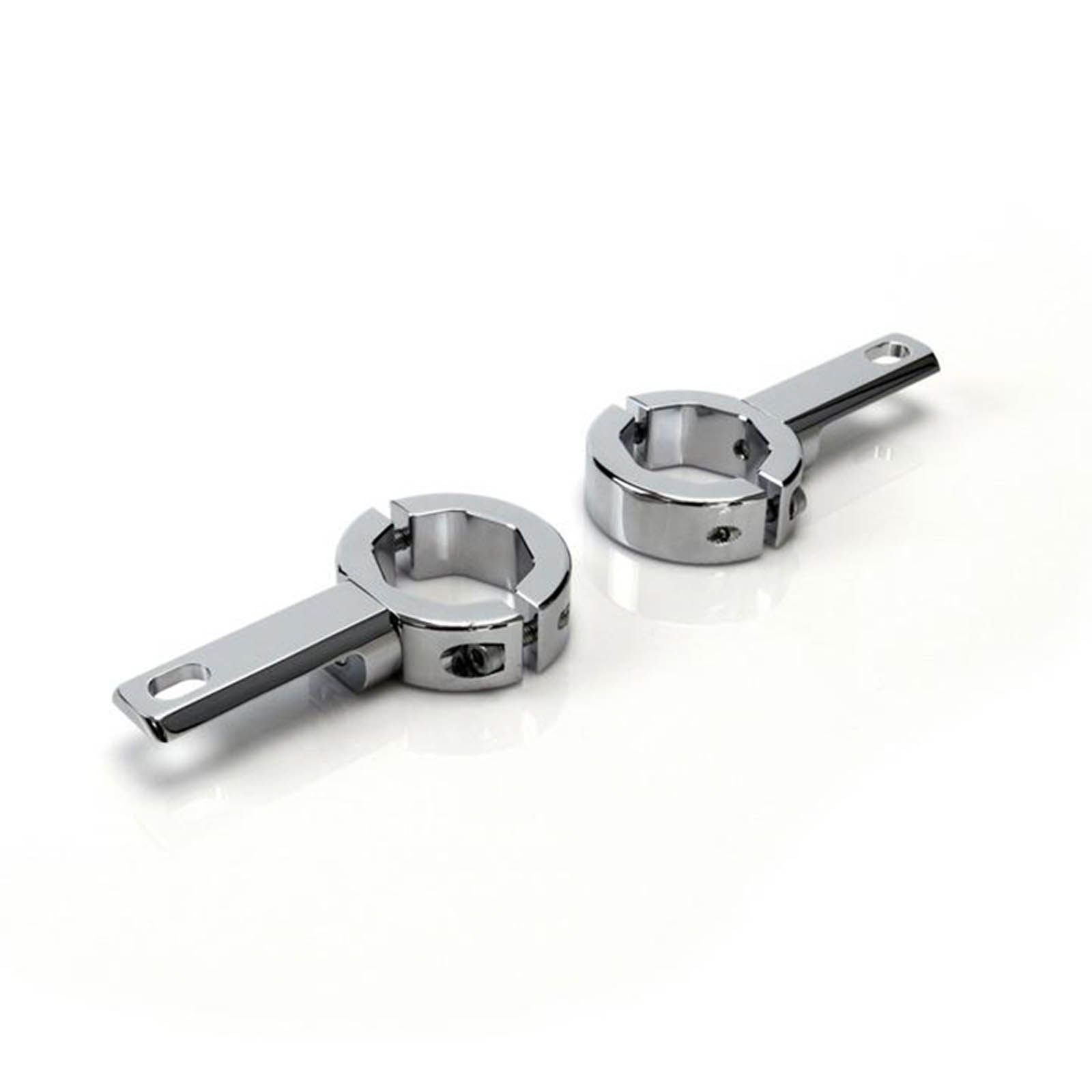 DENALI Engine Guard / Frame Light Mount/ 32-38mm Diametre Tubes - Chrome