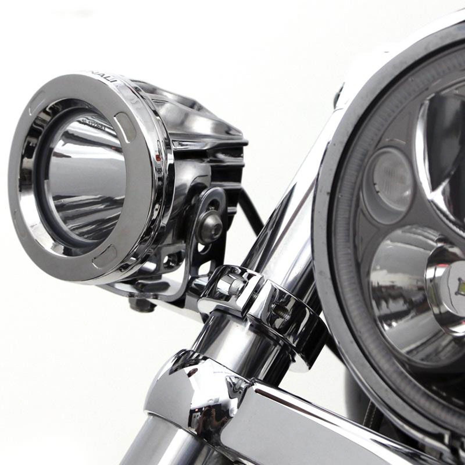 DENALI Conv Fork Tube Light Mount/ 39-49mm Diametre Tubes - Chrome DELAH0010600C