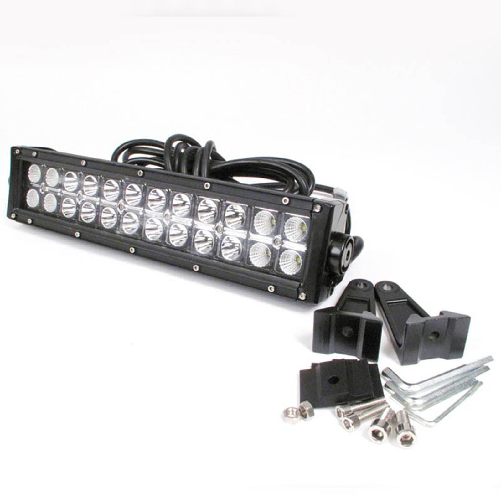 New WHITES LED Light Bar Double Row 13.5