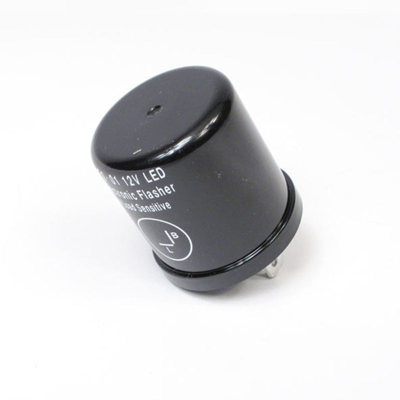 New WHITES Flasher Relay LED Universal 12 Volt 2 pin Can Style #ELFRLU12V2