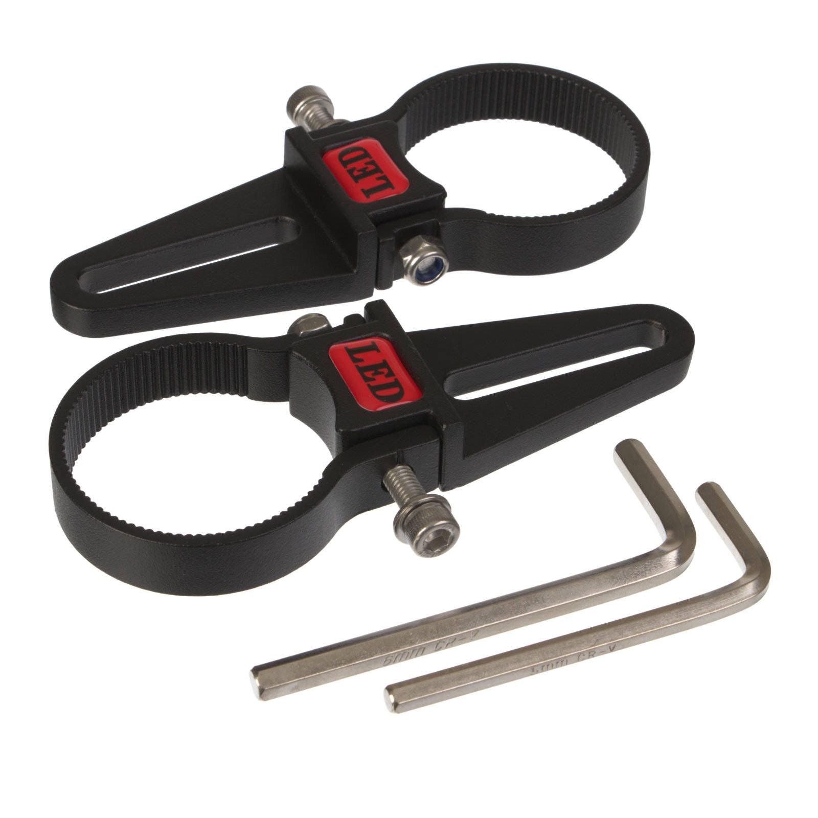 New WHITES LED Light Bar Tube Mount Brackets 2