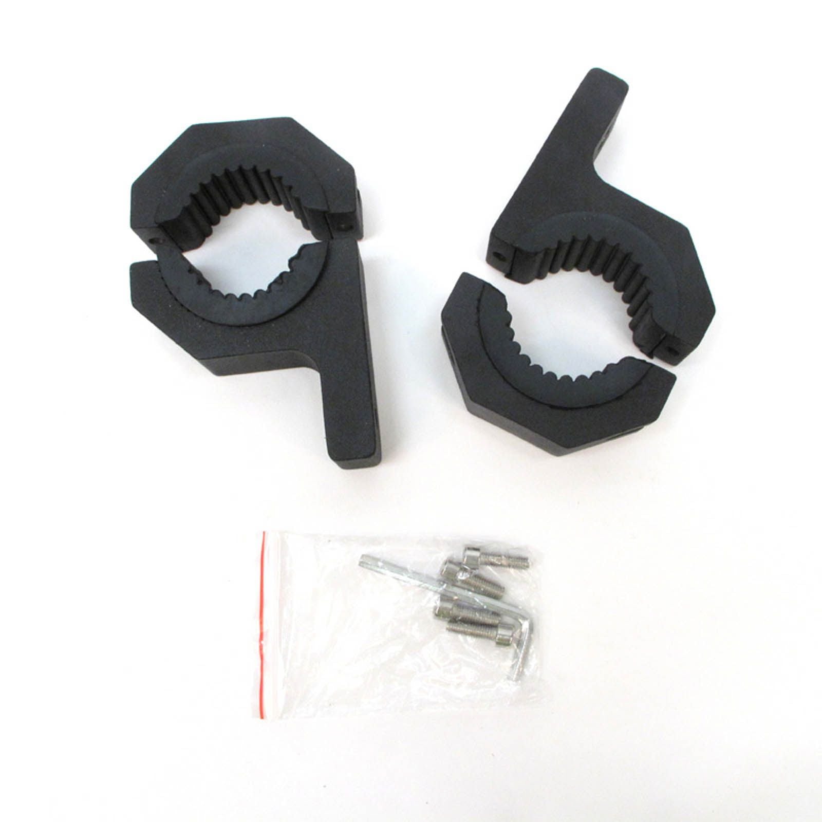 New WHITES LED Light Bar Brackets 35mm Pair #ELWLBRKTOLBF170