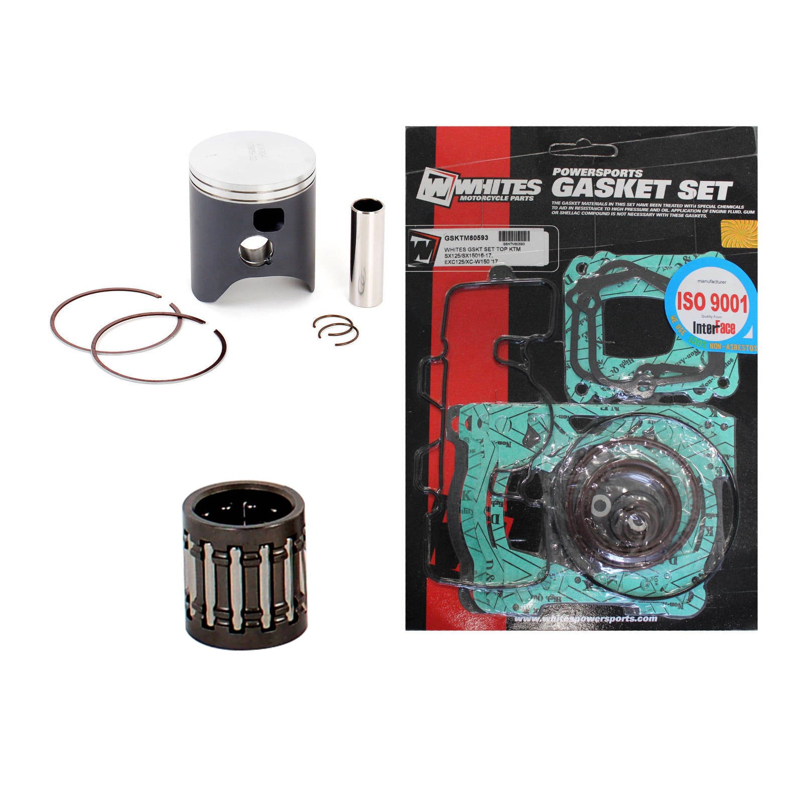 New Top End Rebuild Kit (A) For KTM 150 SX 2016-2017 - Single Ring #ERTKT003AP