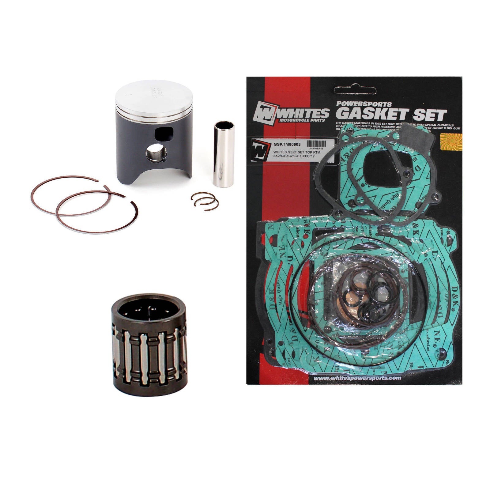 New Top End Rebuild Kit (A) For KTM 250 EXC 2017 - Single Ring #ERTKT013AP