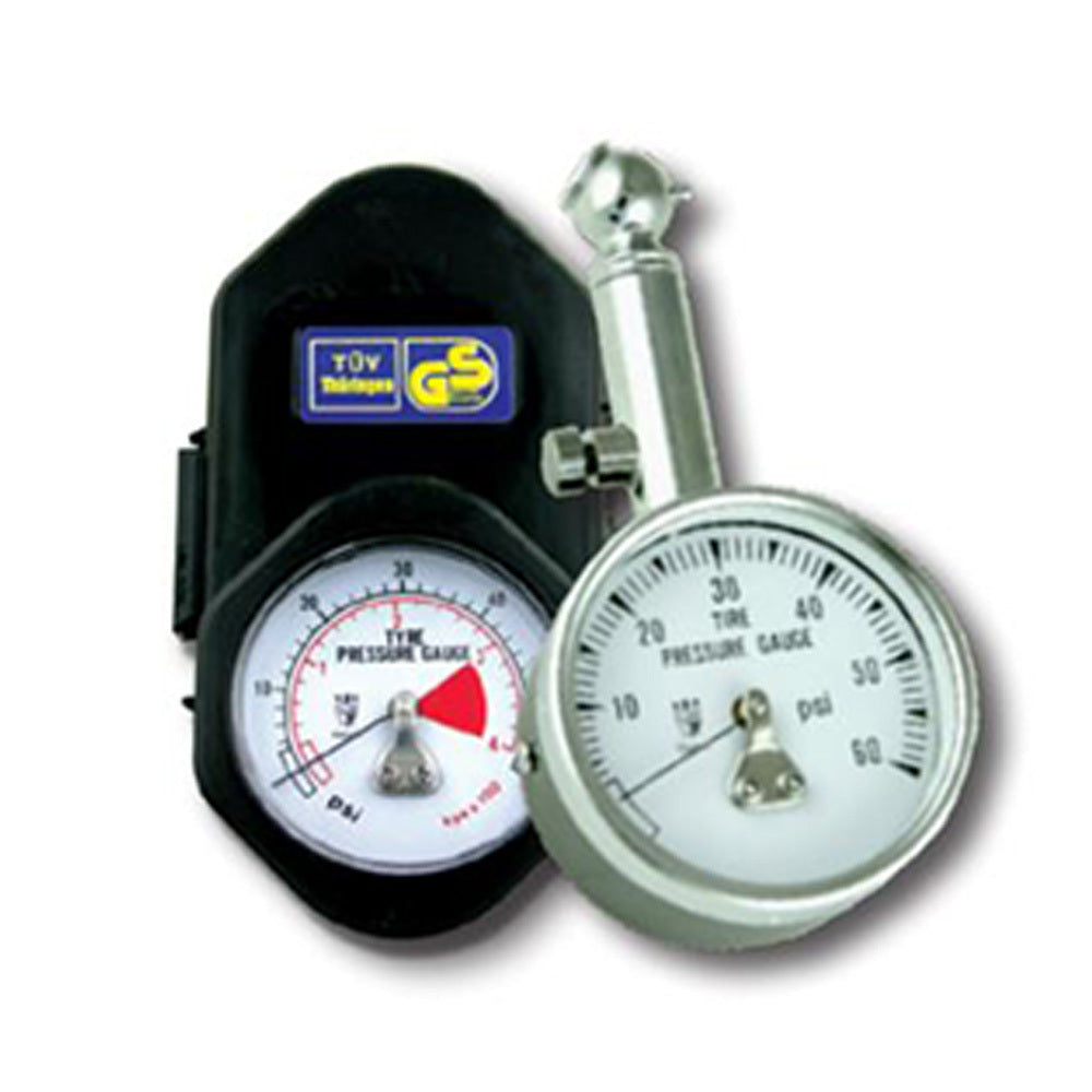 New GEAR-X Tyre Gauge Include Case, Dial Gauge Straight Head F2504