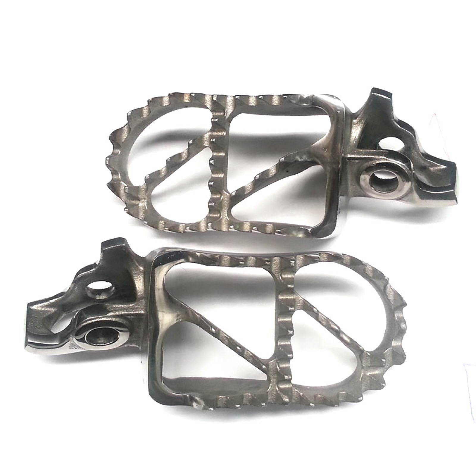 New WHITES Foot Peg Wide MX For KTM SX /EXC /SXF Etc 1998- #FPW548201E
