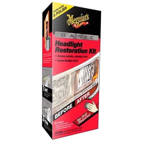 New MEGUIARS Basic Headlight Restoration Kit - G2960