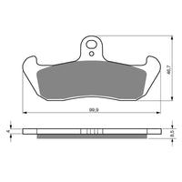 New GOLDFREN Brake Pad - K5 Off-Road Racing (PBPR113) #GF006K5