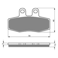 New GOLDFREN Brake Pad - S3 Sintered Sports (PBPH241) #GF010S3