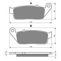 New GOLDFREN Brake Pad - S3 Sintered Sports (PBPH48) #GF014S3