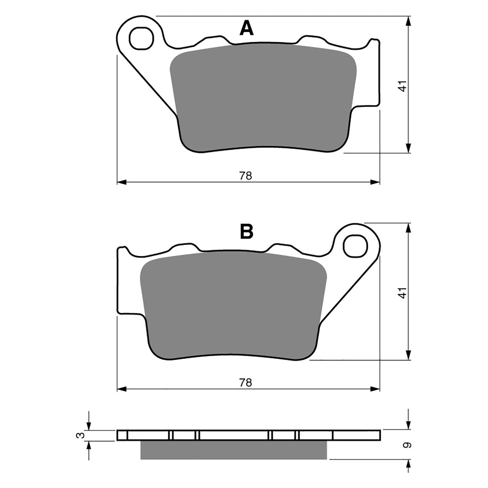 New GOLDFREN Brake Pad - S3 Sintered Sports (PBPH166) #GF023S3