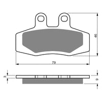 New GOLDFREN Brake Pad - K5 Off-Road Racing (PBPR111) #GF026K5