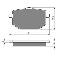 New GOLDFREN Brake Pad - S3 Sintered Sports #GF029S3