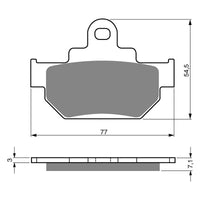 New GOLDFREN Brake Pad - K5 Off-Road Racing #GF030K5