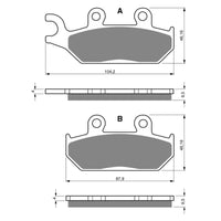 New GOLDFREN Brake Pad - K5 Off-Road Racing (PBPR58) #GF033K5