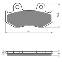 New GOLDFREN Brake Pad - S3 Sintered Sports (PBPH29) #GF102S3