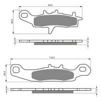 New GOLDFREN Brake Pad - K5 Off-Road Racing (PBPR244) #GF108K5