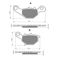 New GOLDFREN Brake Pad - K5 Off-Road Racing (PBPR243) #GF109K5
