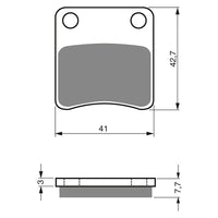 New GOLDFREN Brake Pad - S3 Sintered Sports (PBPH148) #GF110S3
