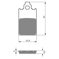New GOLDFREN Brake Pad - Ad Sintered #GF115AD