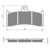 New GOLDFREN Brake Pad - S3 Sintered Sports (PBPH230) #GF126S3