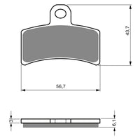 New GOLDFREN Brake Pad - K5 Off-Road Racing #GF143K5