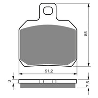 New GOLDFREN Brake Pad - S3 Sintered Sports (PBPH253) #GF152S3
