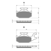 New GOLDFREN Brake Pad - K5 Off-Road Racing (PBPR283) #GF182K5