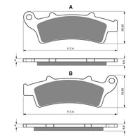 New GOLDFREN Brake Pad - S3 Sintered Sports #GF193S3
