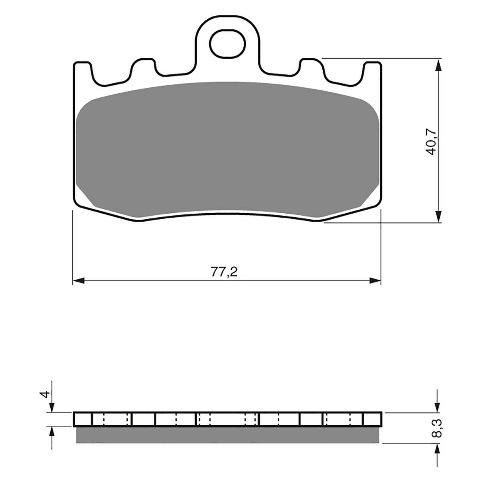 New GOLDFREN Brake Pad - S3 Sintered Sports (PBPH299) #GF196S3