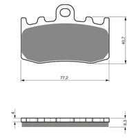 New GOLDFREN Brake Pad - S3 Sintered Sports (PBPH299) #GF196S3