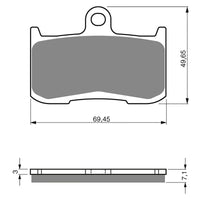 New GOLDFREN Brake Pad - S3 Sintered Sports (PBPH307) #GF207S3