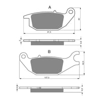 New GOLDFREN Brake Pad - S3 Sintered Sports (PBPH303) #GF221S3