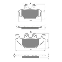 New GOLDFREN Brake Pad - S3 Sintered Sports (Pbp333) #GF230S3