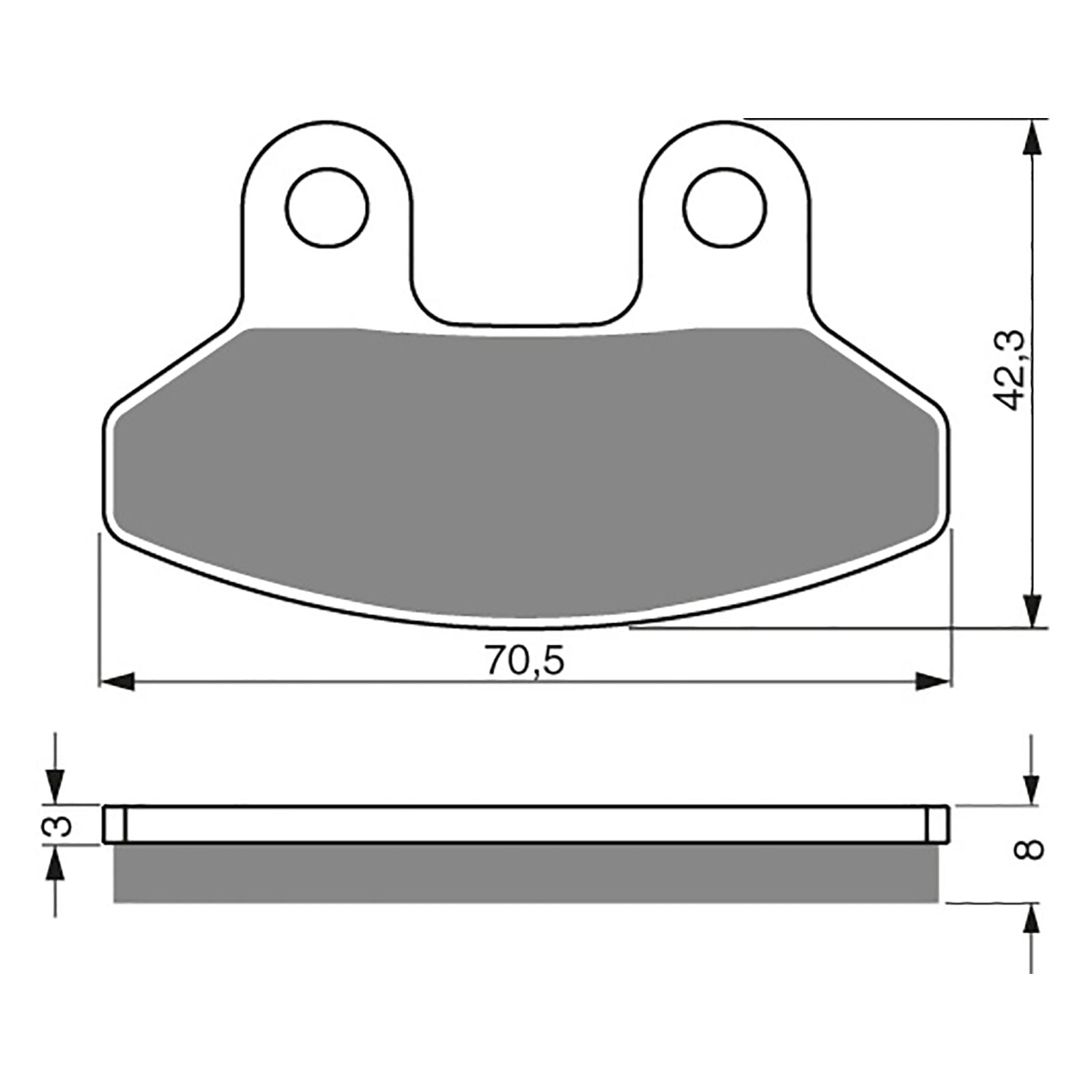New GOLDFREN Brake Pad - S3 Sintered Sports #GF234S3