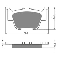 New GOLDFREN Brake Pad - K5 Off-Road Racing (PBPR330) #GF243K5