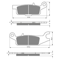 New GOLDFREN Brake Pad - K5 Off-Road Racing (PBPR387) #GF255K5
