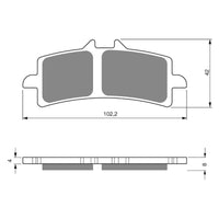 New GOLDFREN Brake Pad - S3 Sintered Sports (PBPH389) #GF258S3