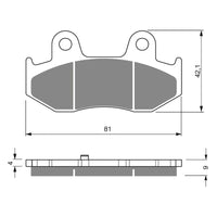 New GOLDFREN Brake Pad - S3 Sintered Sports (PBPH355) #GF267S3