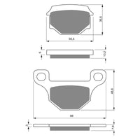 New GOLDFREN Brake Pad - S3 Sintered Sports (Pbp130) #GF289S3