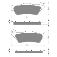 New GOLDFREN Brake Pad - S3 Sintered Sports (PBPH323) #GF292S3