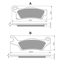 New GOLDFREN Brake Pad - K5 Off-Road Racing (PBPR450) #GF310K5