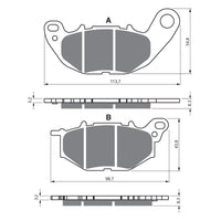 New GOLDFREN Brake Pad - S3 Sintered Sports (Pbp489) #GF369S3
