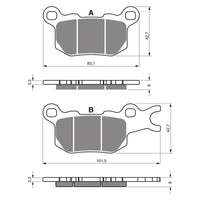 New GOLDFREN Brake Pad - K1 Sintered Off-Road #GF377K1